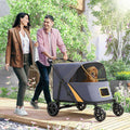 Pet Stroller with Brakes and Storage Pocket C2409