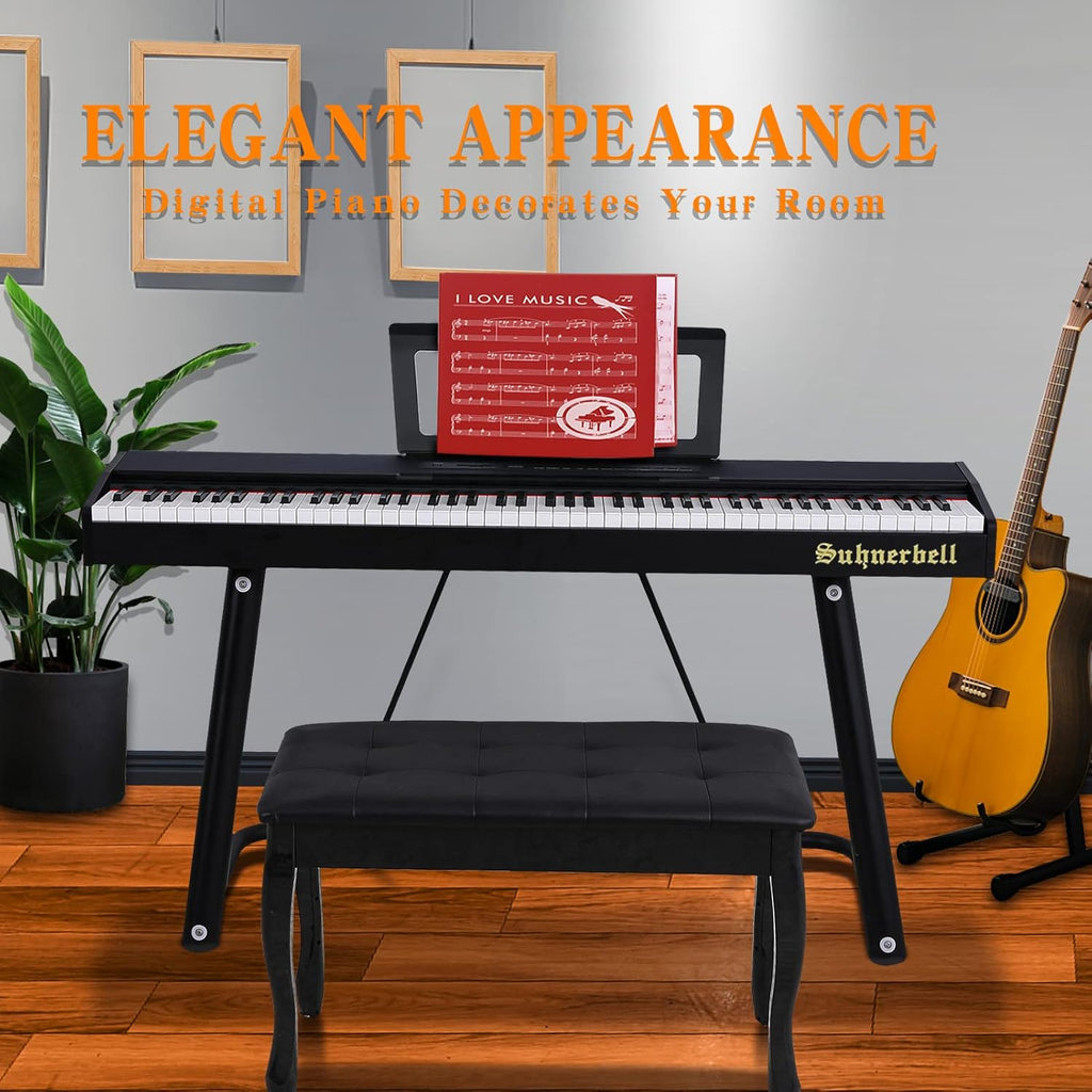 88 Key Semi-Weighted Portable Digital Piano with Sustain Pedal I999764
