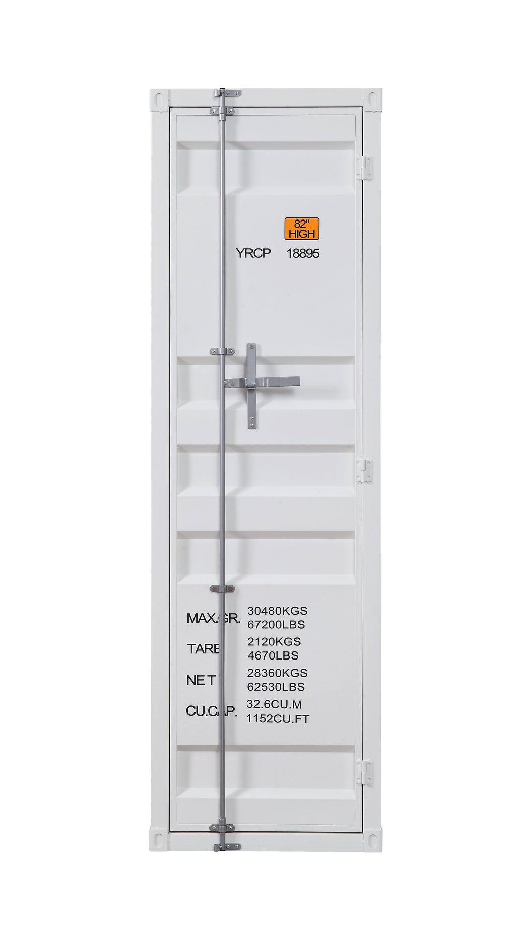 White Single Door Cargo Wardrobe Q917860