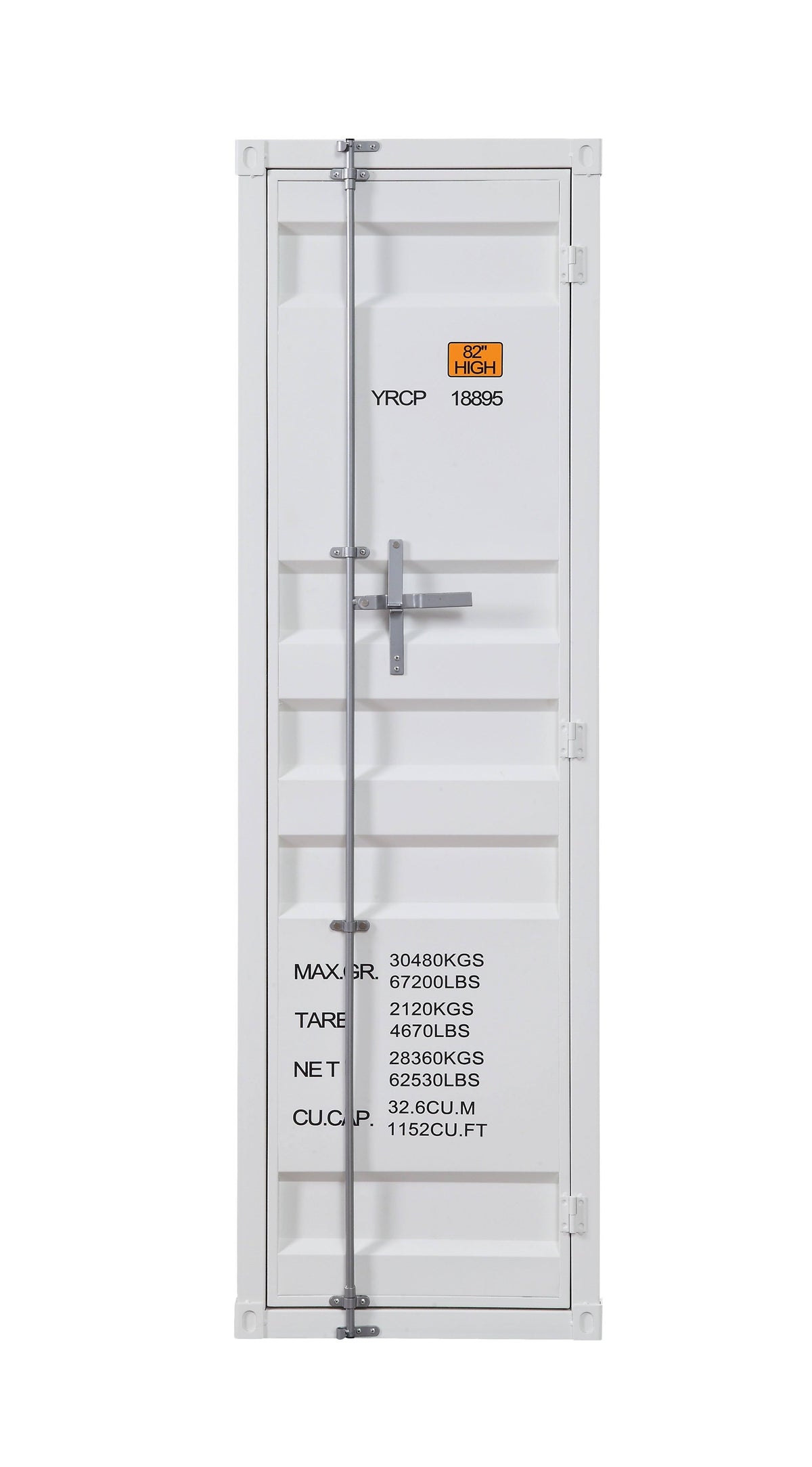 White Single Door Cargo Wardrobe Q917860