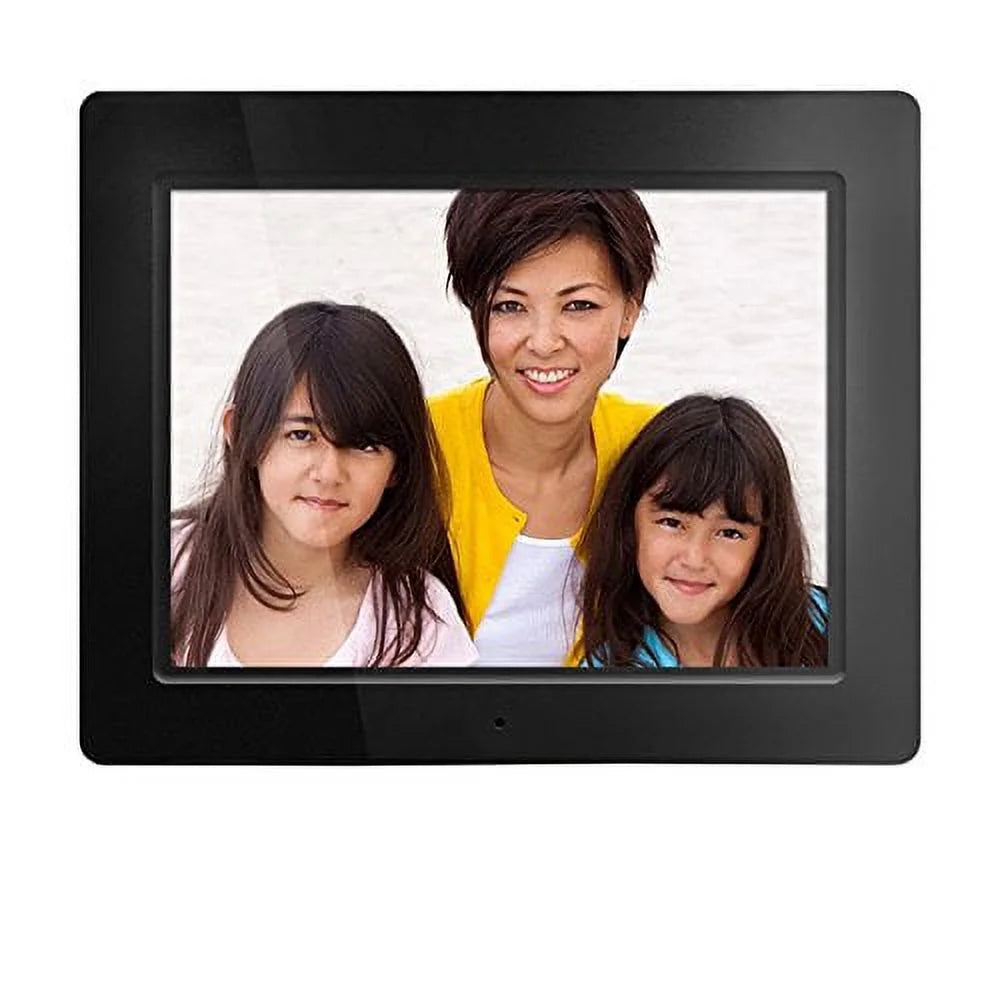 12" Hi-Res Digital Photo Frame with 4GB Memory and Remote, Black Y9384