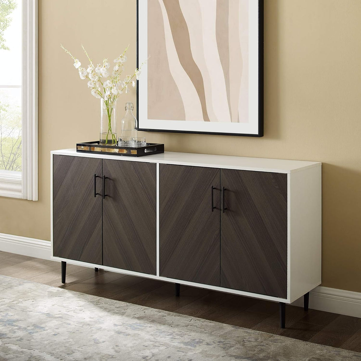 White 2 Door Accent Cabinet B810209