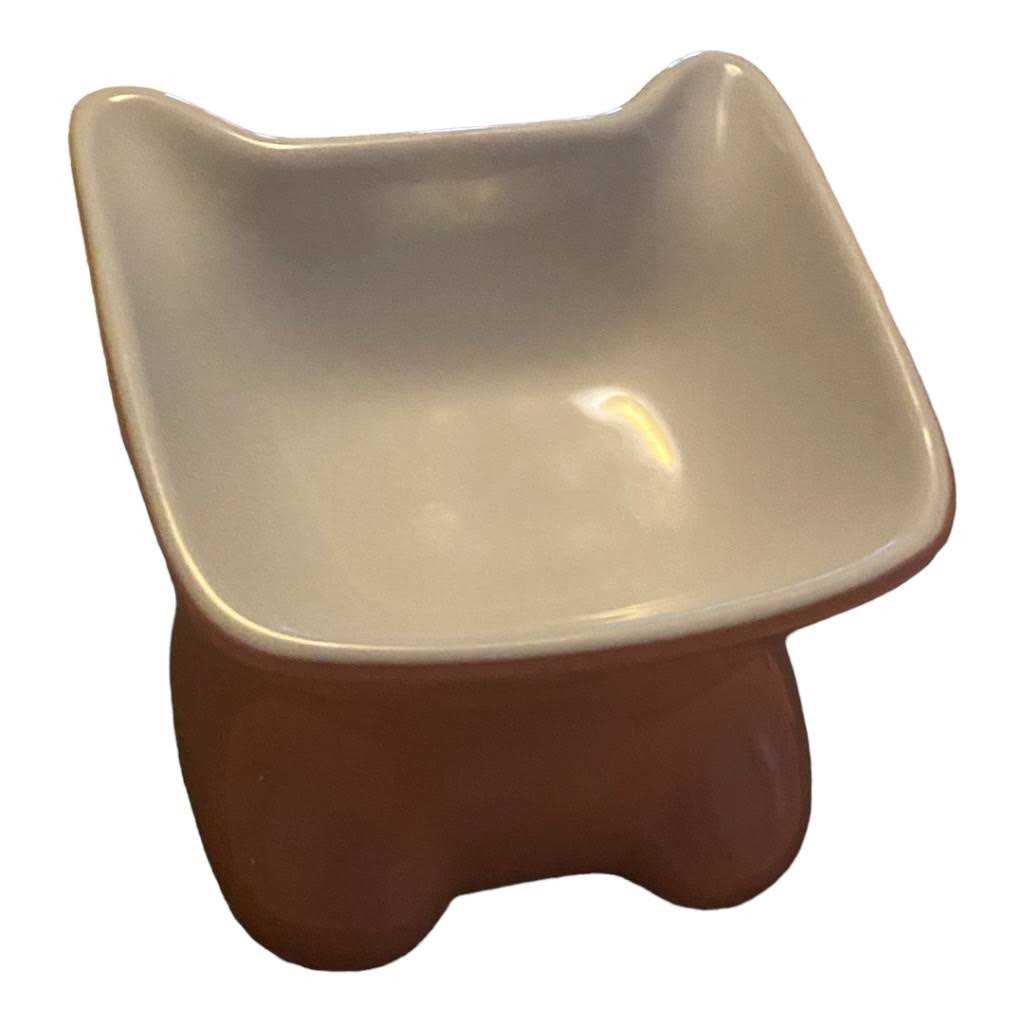 Elevated Ceramic Cat Bowl L313230
