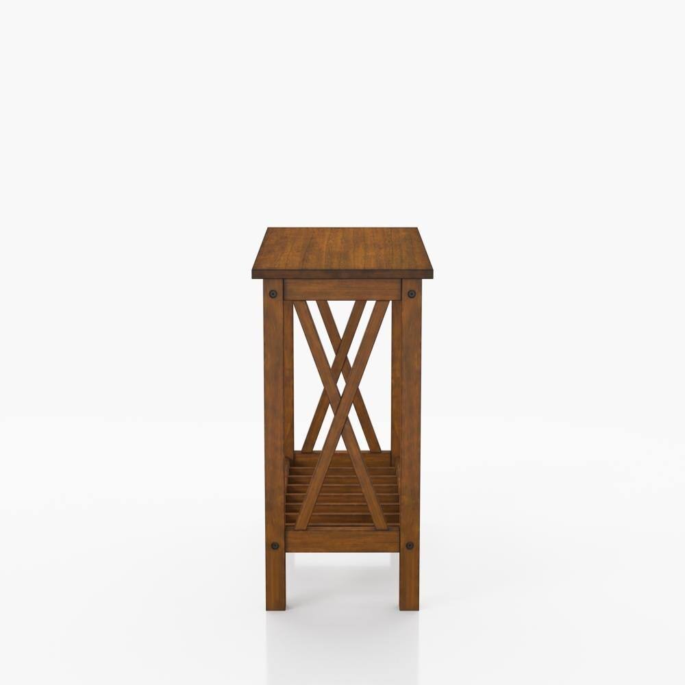 Medium Oak Wood Side Table J86022