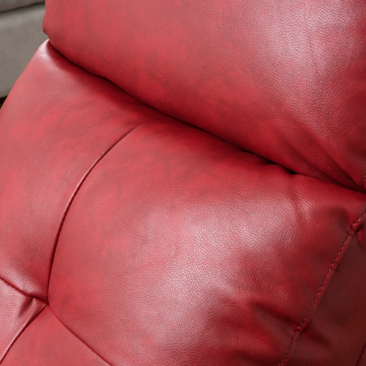 Red Faux Leather Recliner G337511