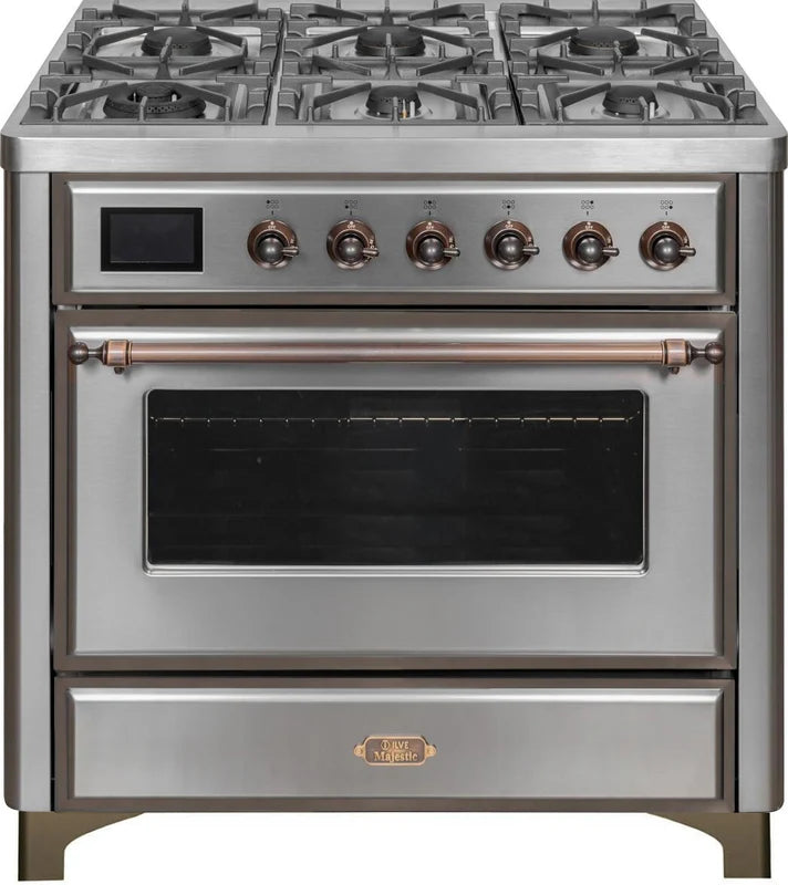 36 Dual Fuel Propane Gas Range in Stainless Steel F674300