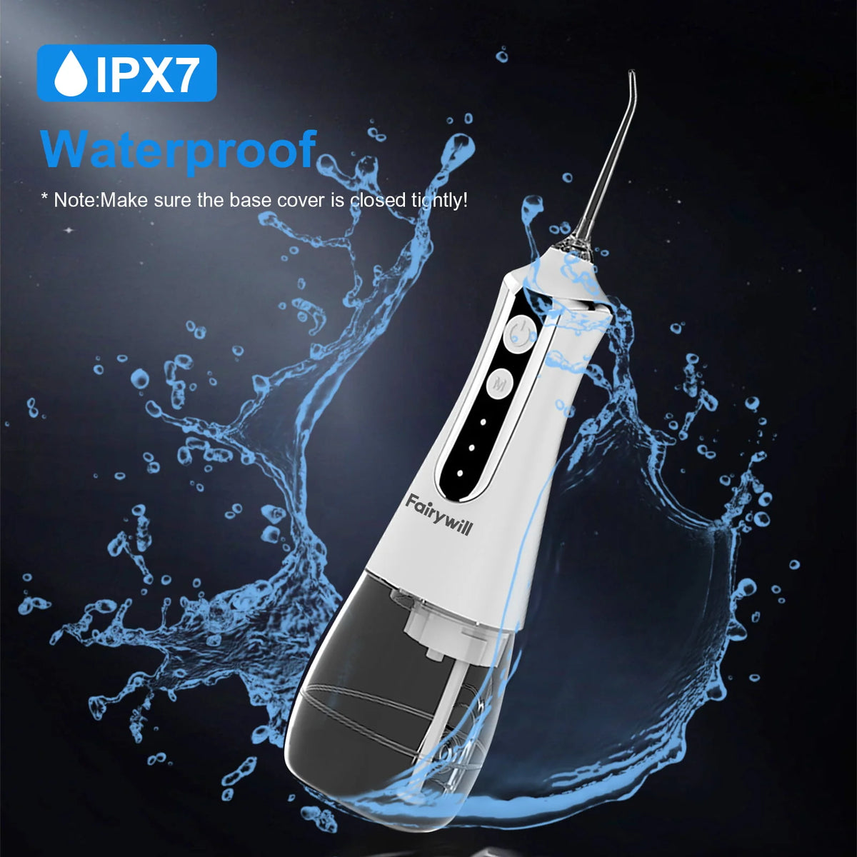 Cordless Water Flosser with 5 Modes 300ML Black N59875