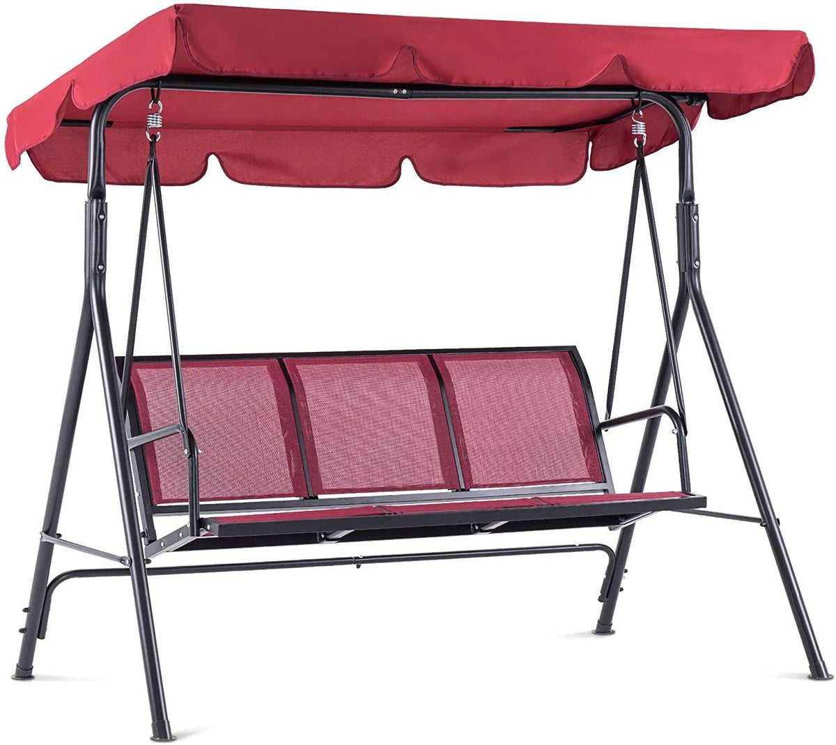 Dark Grey 3-Person Canopy Swing Chair L35715