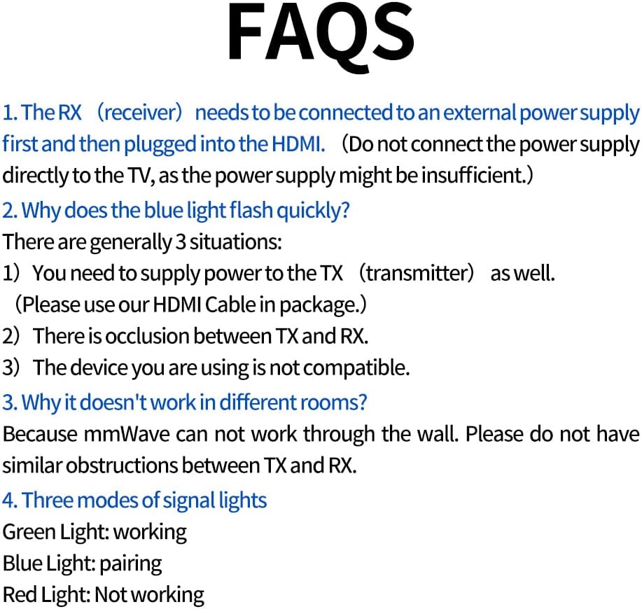 Wireless HDMI Transmitter and Receiver, 1080P@60Hz W469