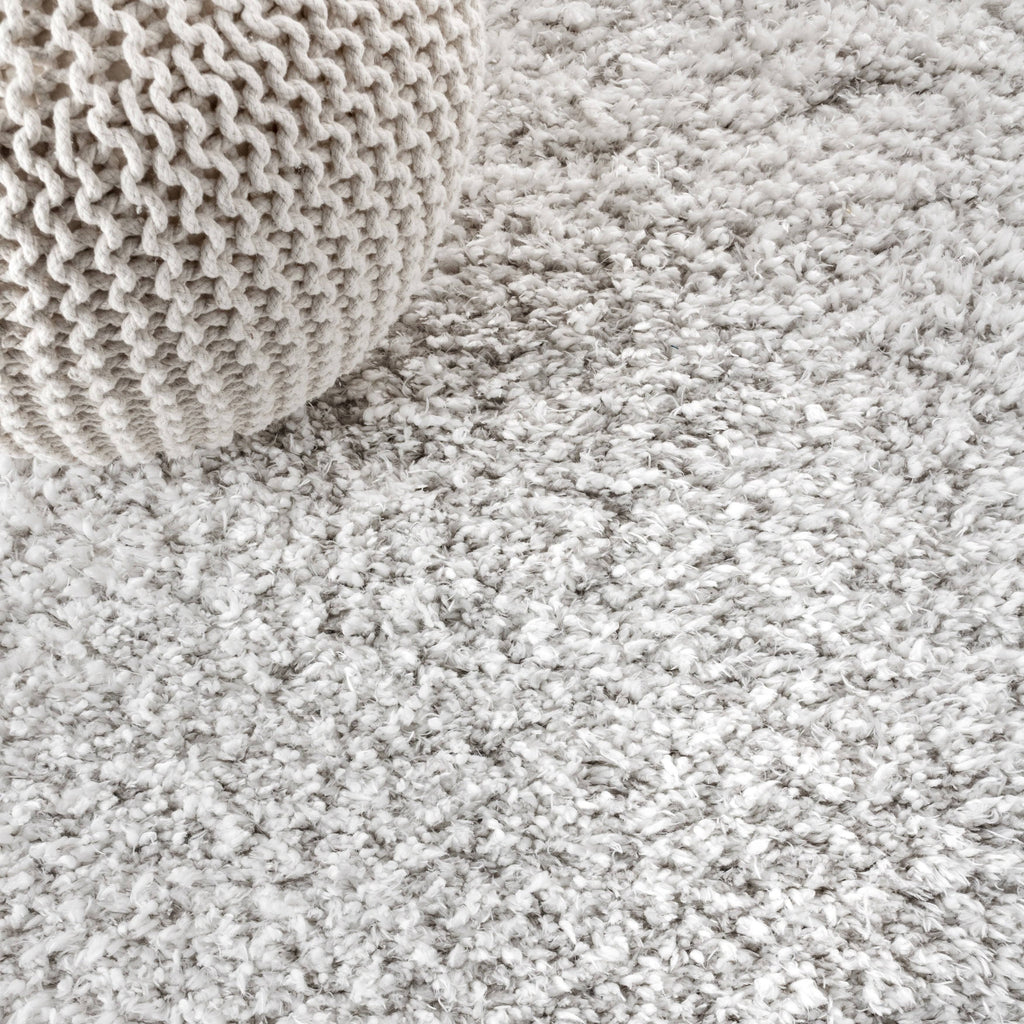 Gray Polyester Shag Runner F88383