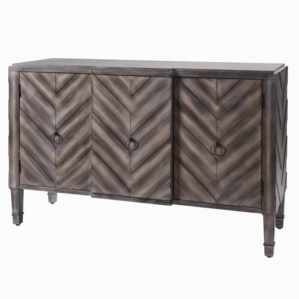 Reclaimed Wood 3-Door Console K393083