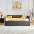 Velvet Upholstered Daybed with 2 Storage Drawers Z6567