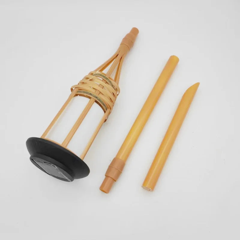 Amber Bamboo Tiki Torch Landscape Light U904848