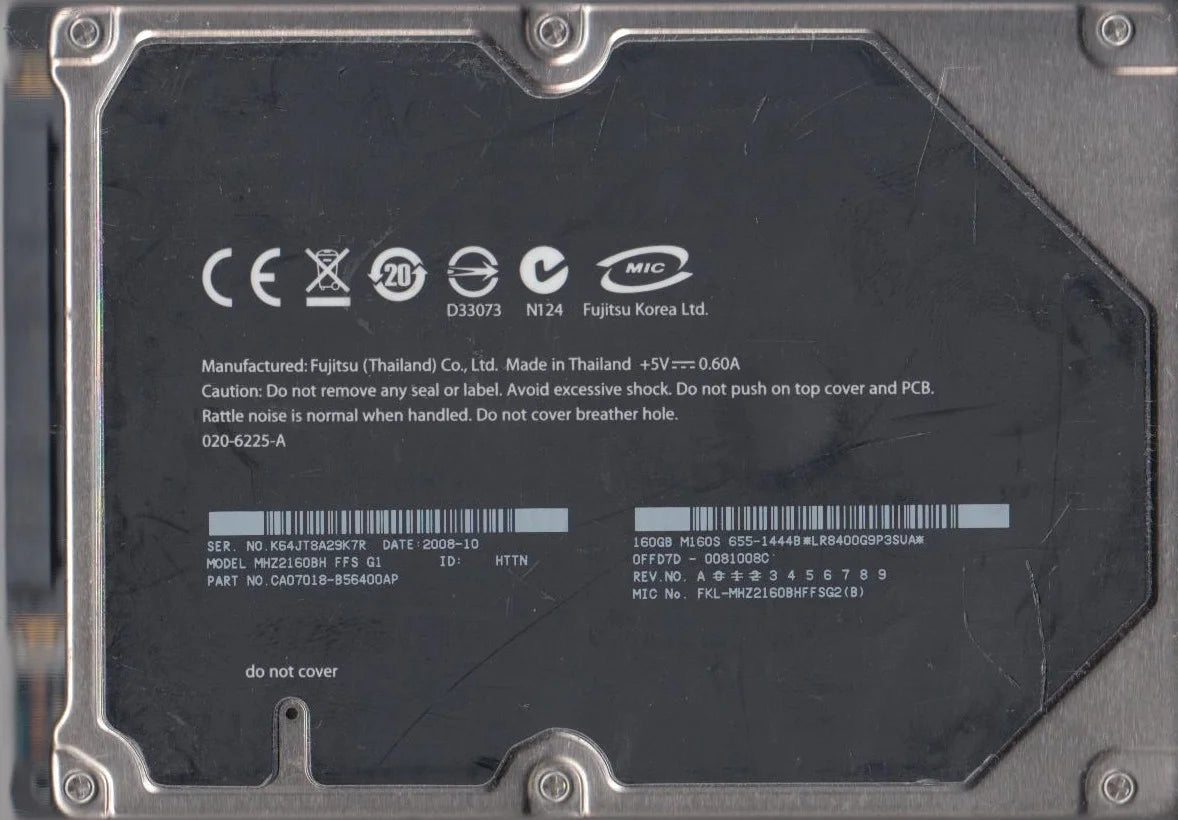 160GB SATA 2.5 Hard Drive C9359