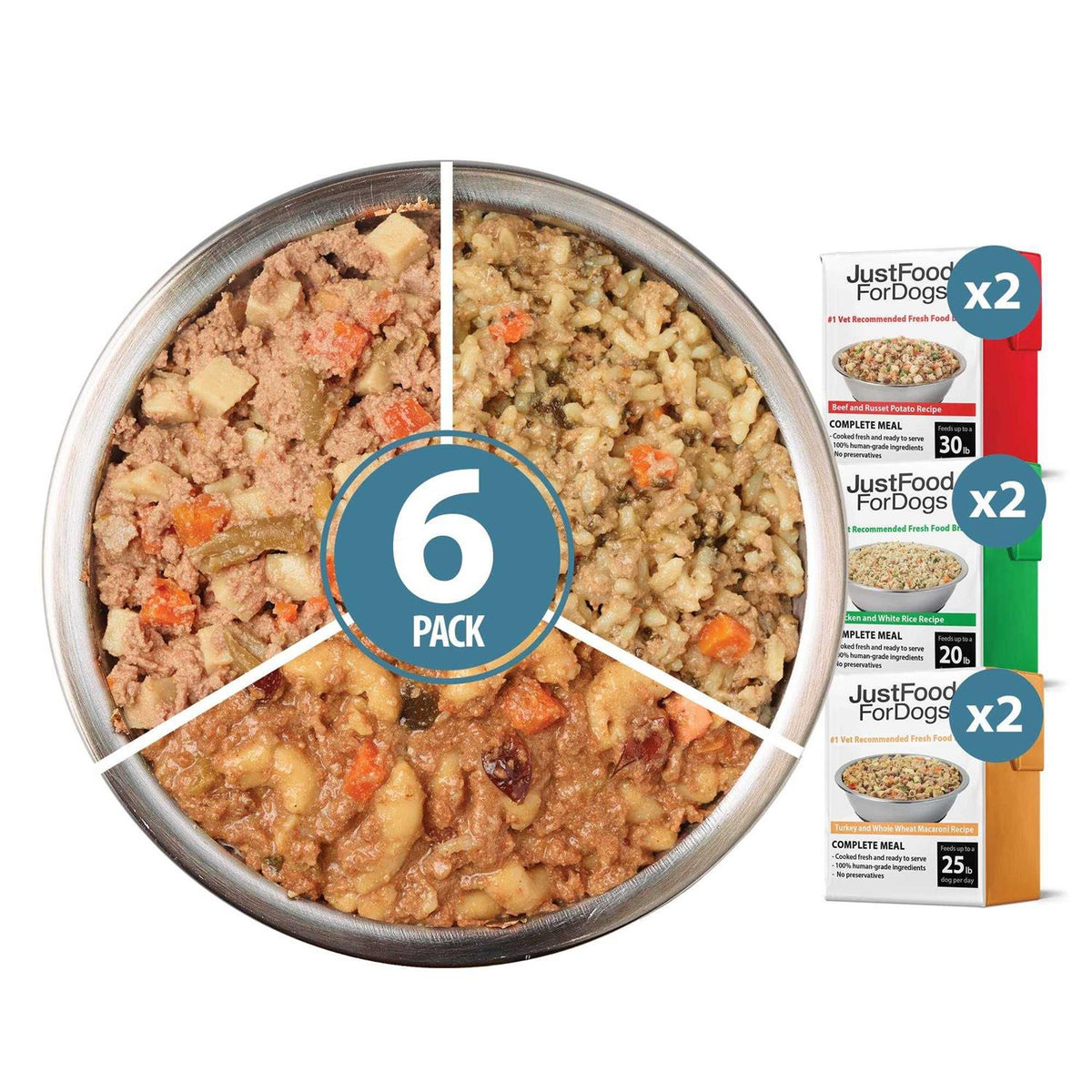 Beef Chicken Variety Pack Dog Fresh Food R389