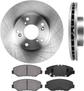 Premium OE 5 Lug Brake Disc Rotors + Ceramic Brake Pads D56343