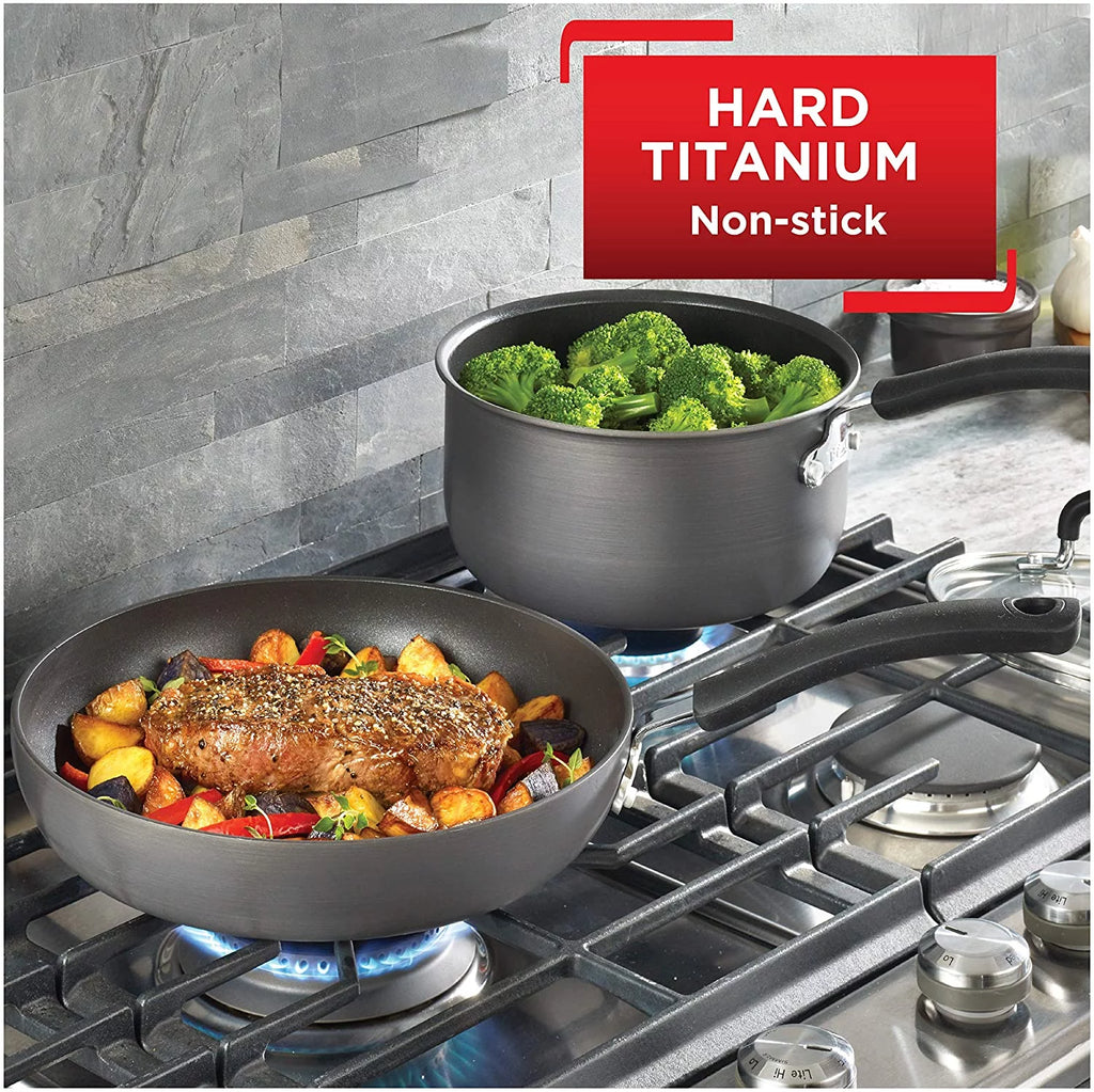 12 Piece Hard Anodized Nonstick Cookware Set Y186