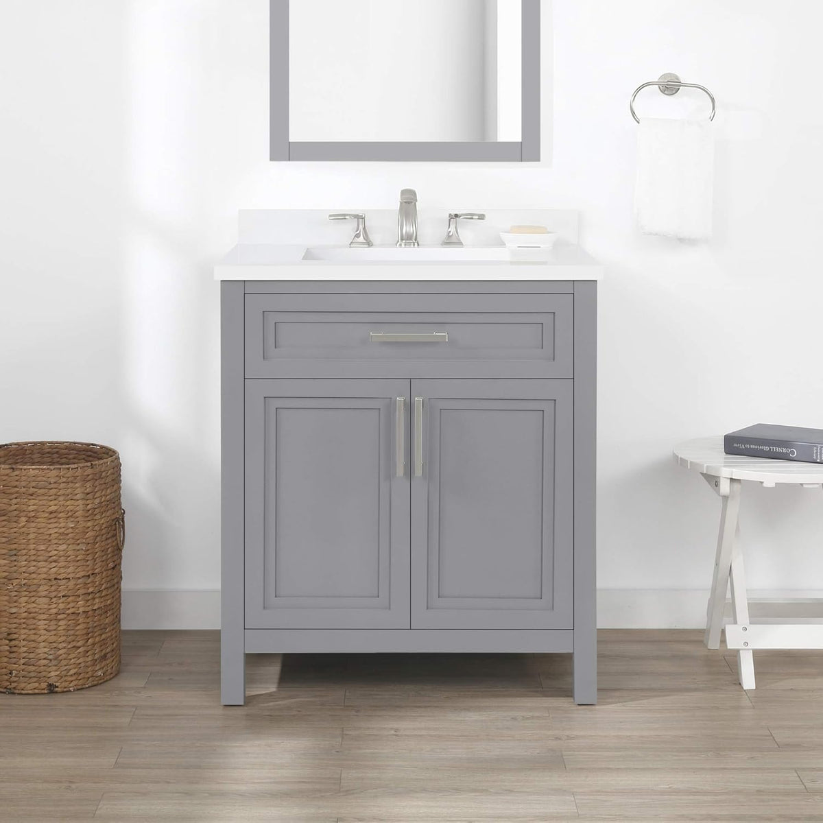 Single Sink Bathroom Vanity in American Grey J344585