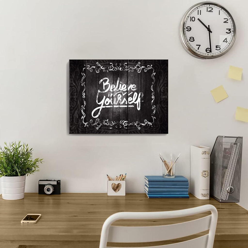 Black Framed Canvas Wall Art 12x16 inches Z312826