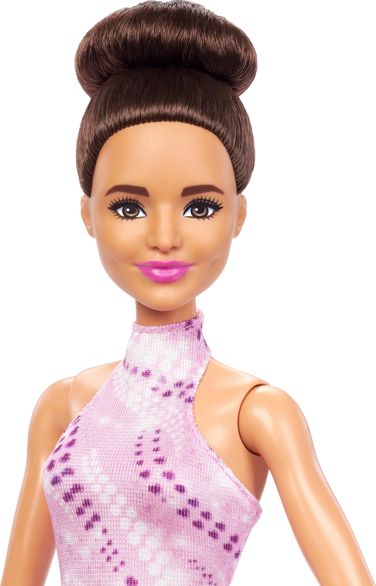 Brunette Figure Skater Doll with Trophy K973359