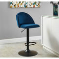 Blue Adjustable Height Swivel Bar Stool K5941