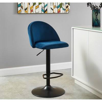 Blue Adjustable Height Swivel Bar Stool K5941