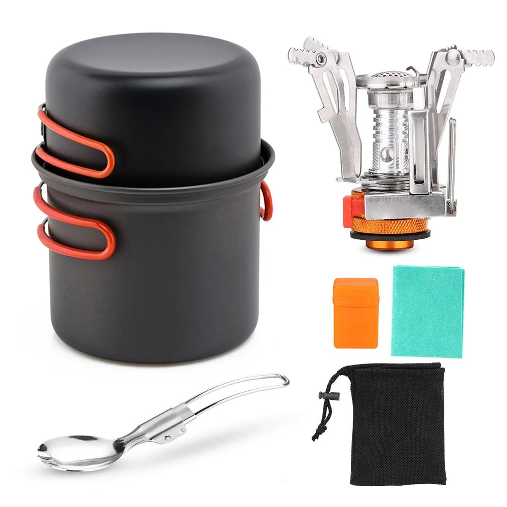 Camping Cookware Set with Cooking Pots D94794