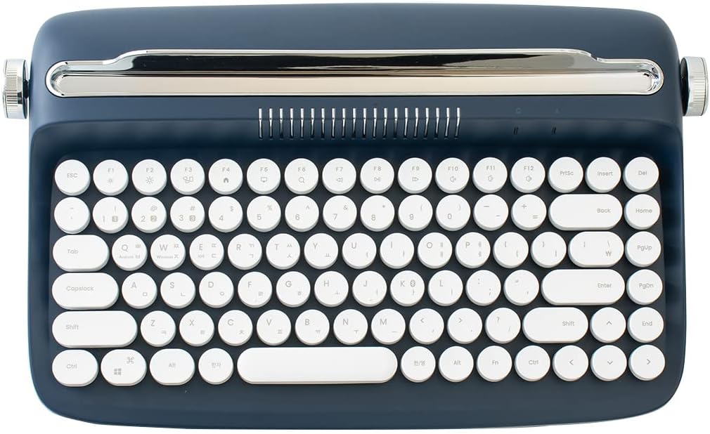 Baby Pink Wireless Bluetooth Typewriter Keyboard Pack of 2 X94940