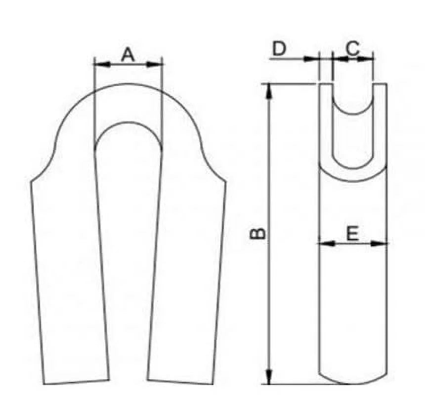 316 Stainless Steel Wire Rope Tube Thimble 05-Pack I75064