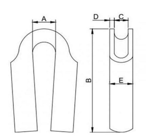 316 Stainless Steel Wire Rope Tube Thimble 05-Pack I75064