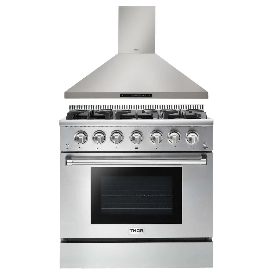 36 Propane Gas Range and Range Hood E829