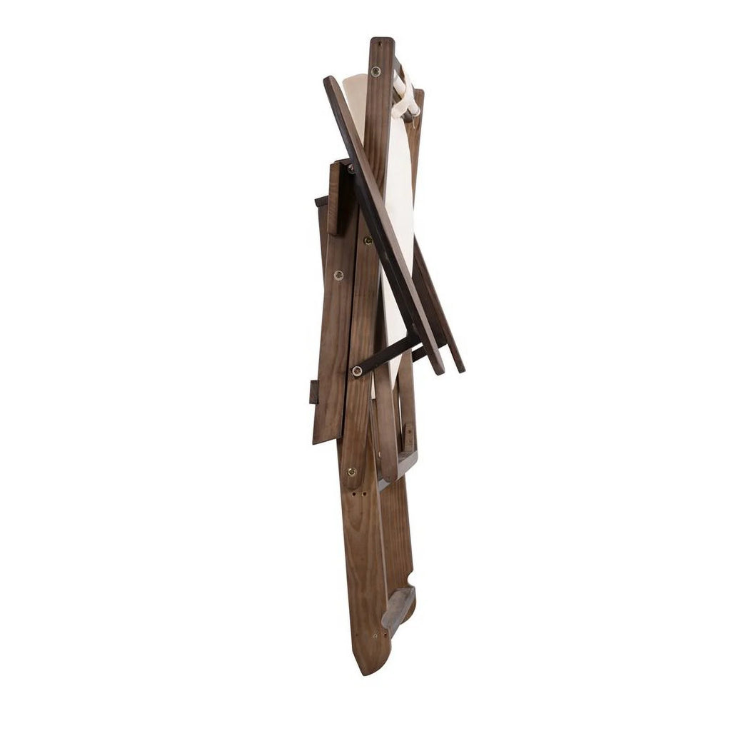 Brown 4-piece Wood and Canvas Furniture Set F526