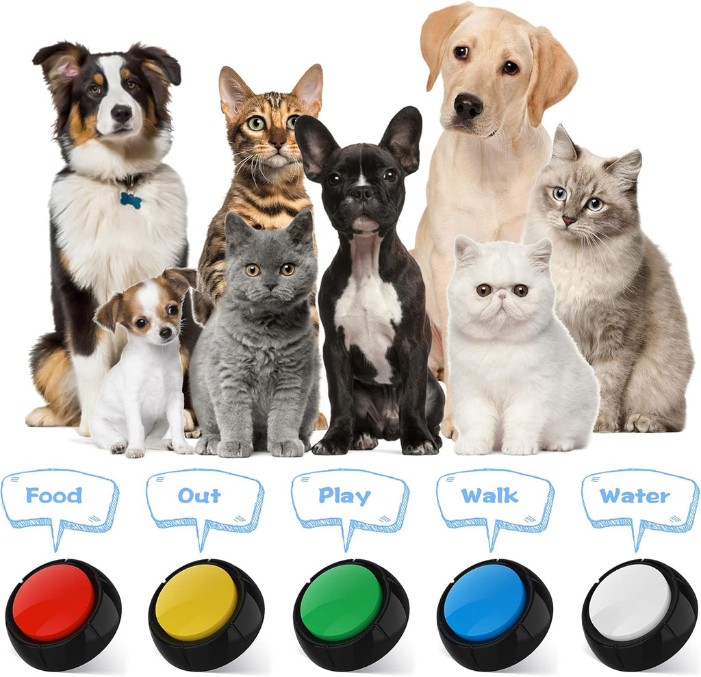 5 pcs Voice Recordable Dog Training Buttons H9782