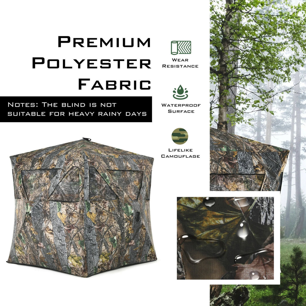 Portable 3 Person Pop-Up Hunting Blind with Carrying Bag B917