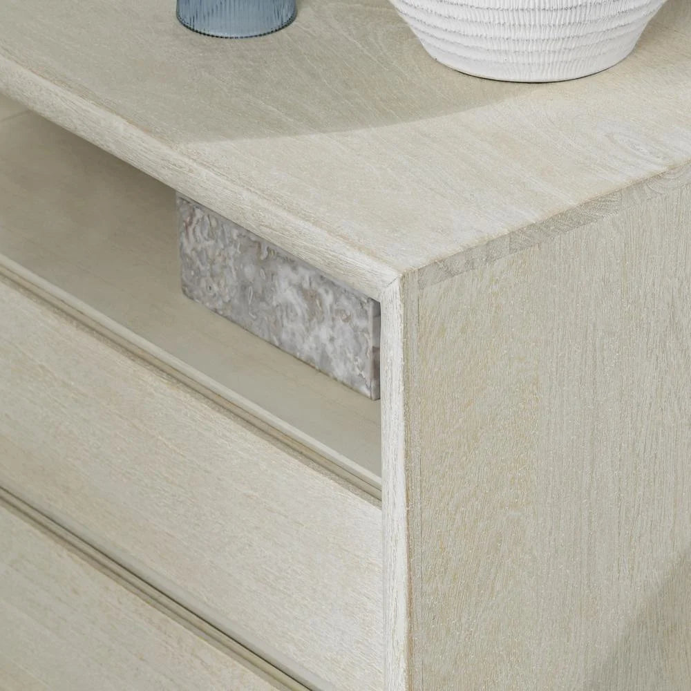 Two-Drawer Mango Wood Nightstand H947932