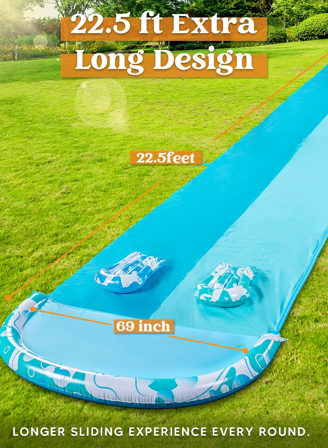 Water Slides with 2 Boogie Boards J714