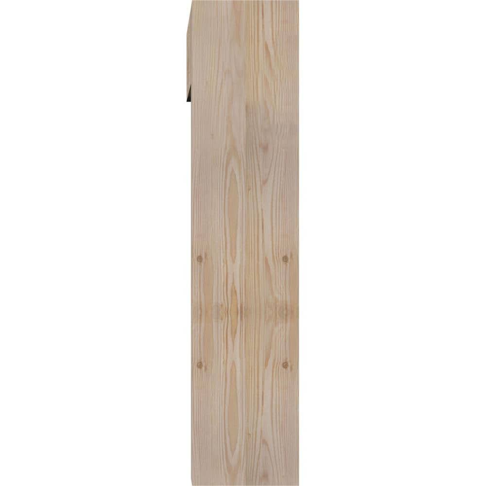 Westlake Block Smooth Bracket with Offset Brace, Douglas Fir S363