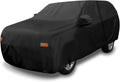 Black 190T PU Waterproof SUV Car Cover Pack of 2 W488