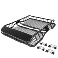 Black Steel Roof Rack Cargo Carrier Basket with Wind Fairing G159