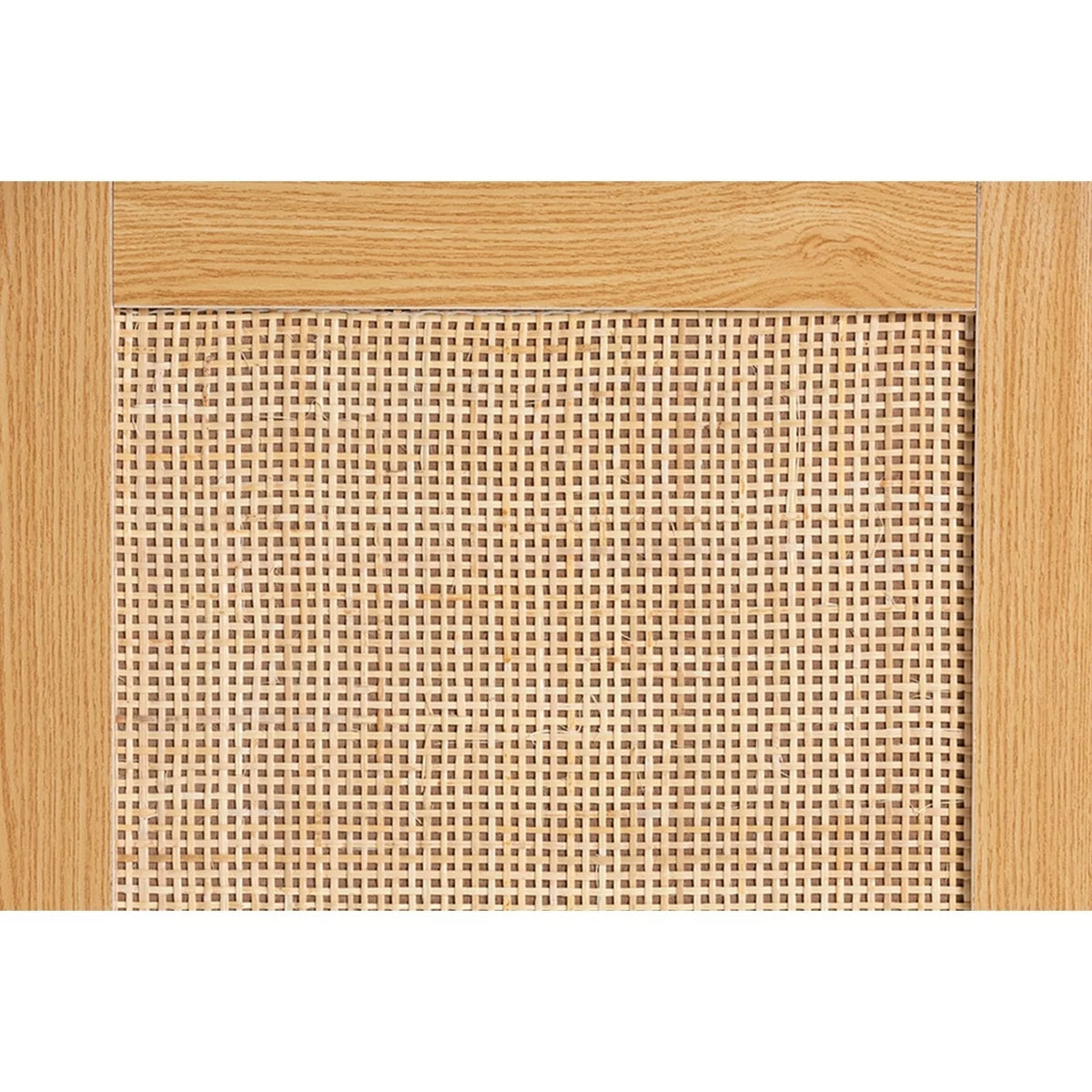 Espresso Brown Wood and Rattan 3-Drawer Dresser Z28758
