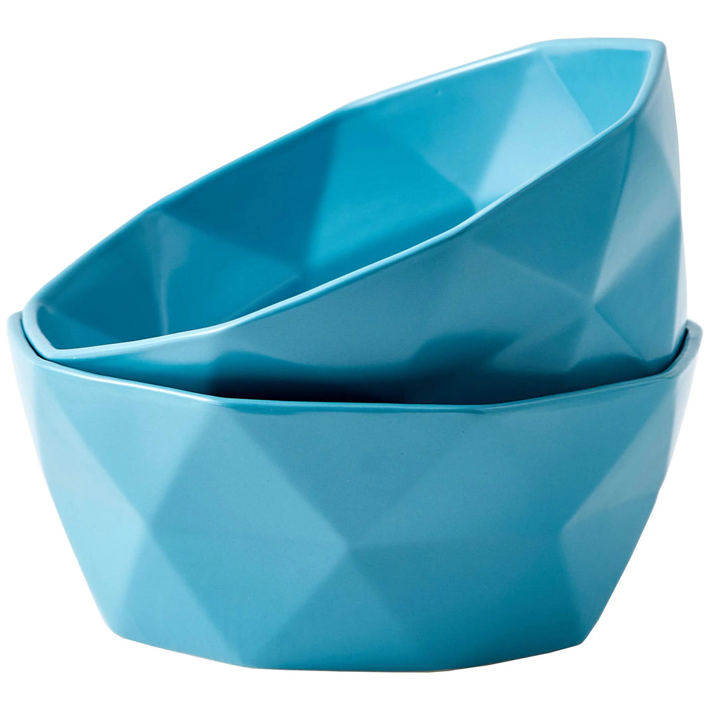 Set Of 2 Ceramic Salad Serving Bowls S58226