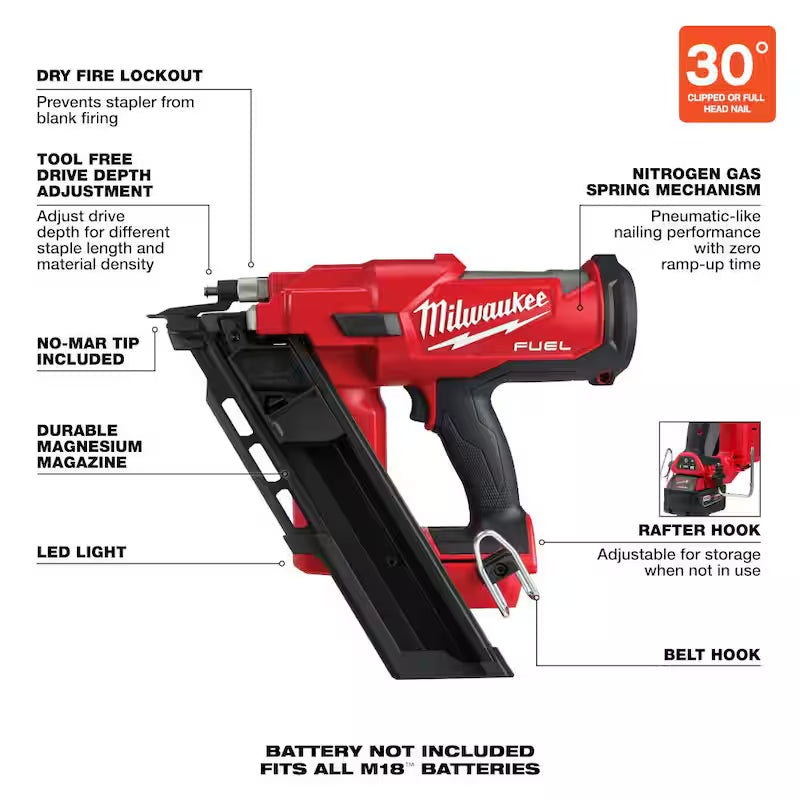 18-Volt Lithium-Ion Brushless Cordless Framing Nailer Y572