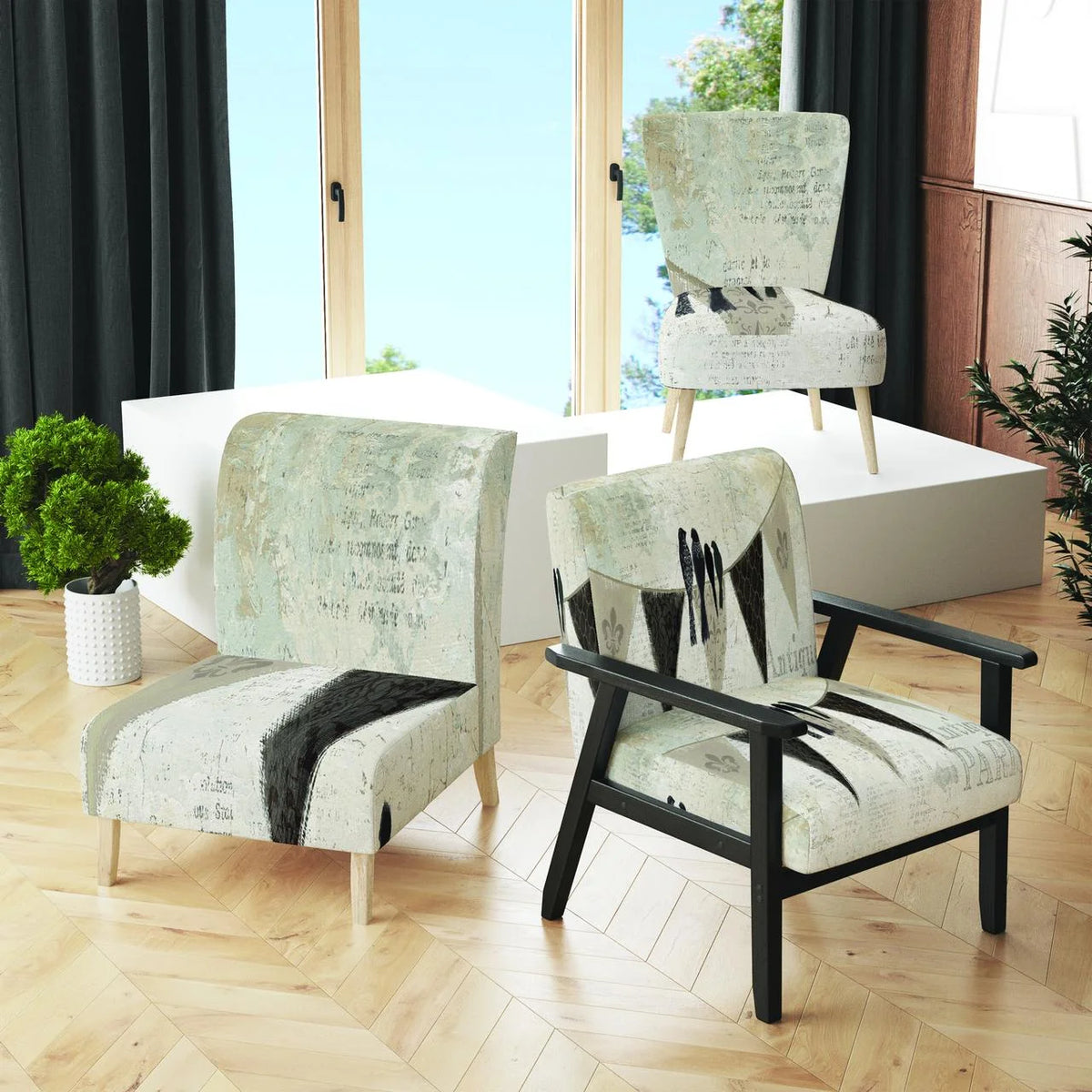 Upholstered Accent Chair F809