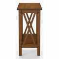 Medium Oak Wood Side Table J86022