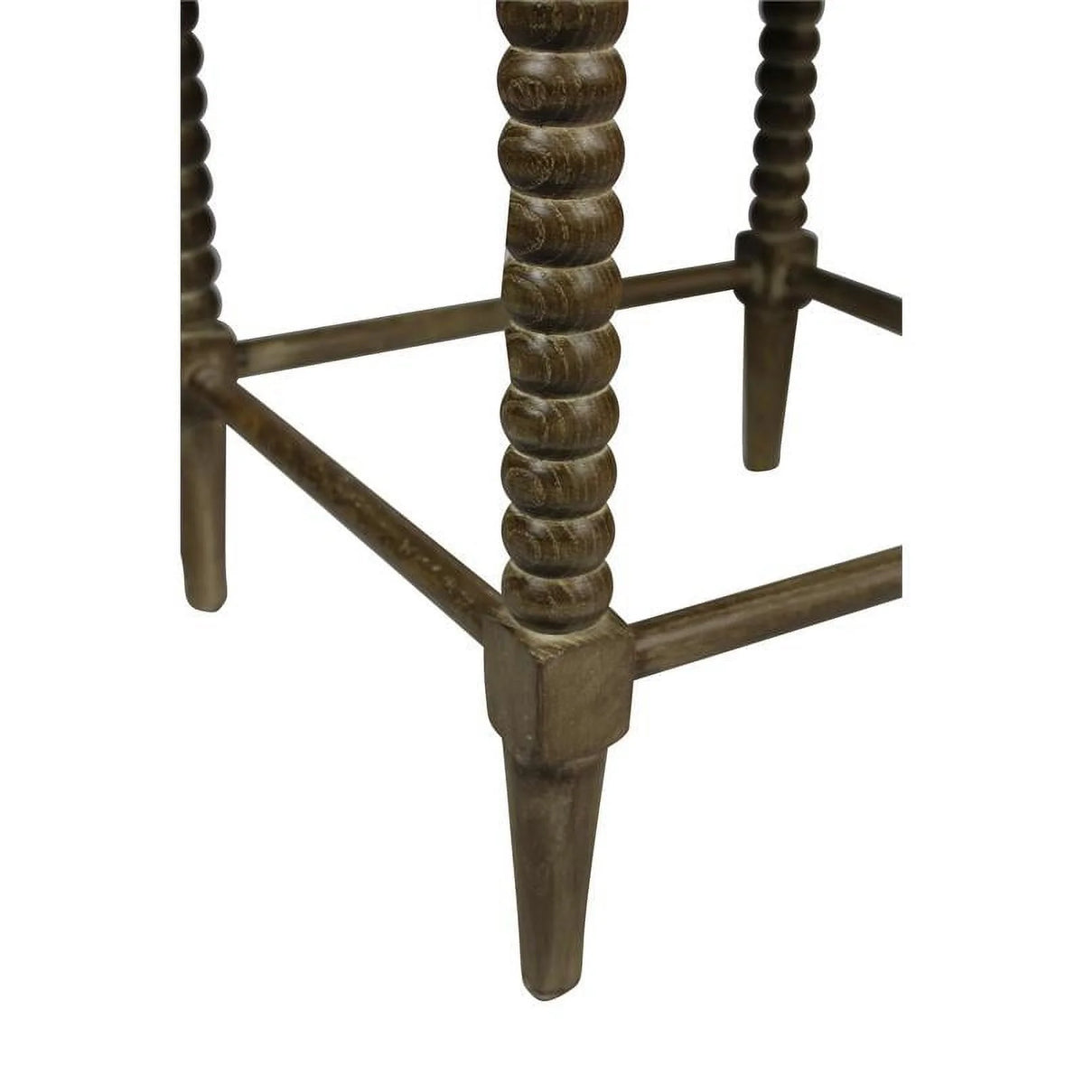 41" Fabric & Wood Counter Stool Set of 2 D62185