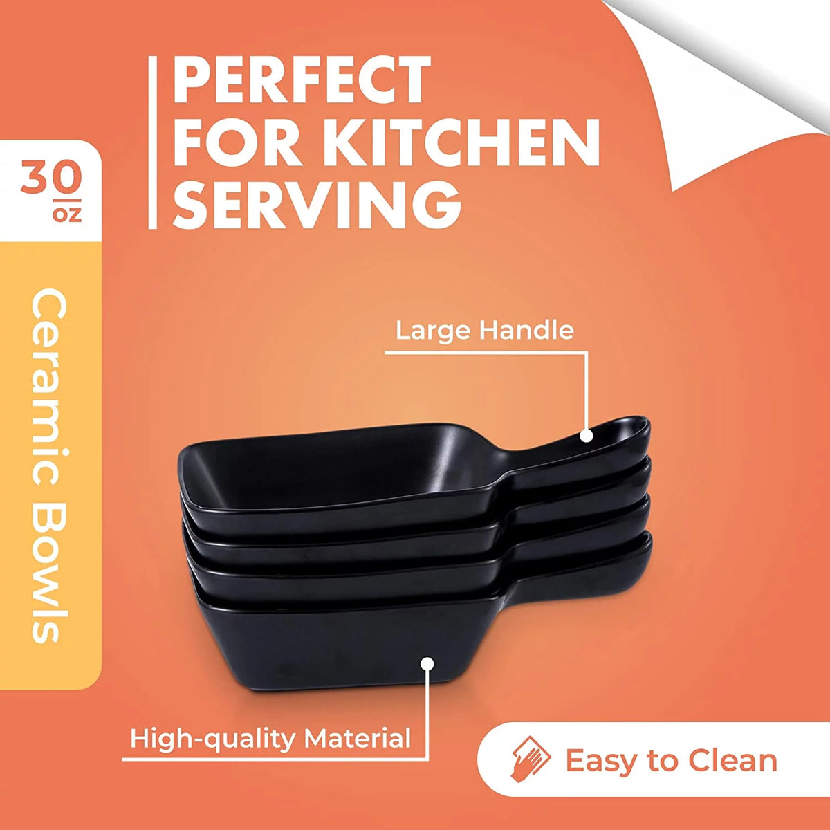 30 Ounce Set Of 4 Stackable Soup Bowls P838