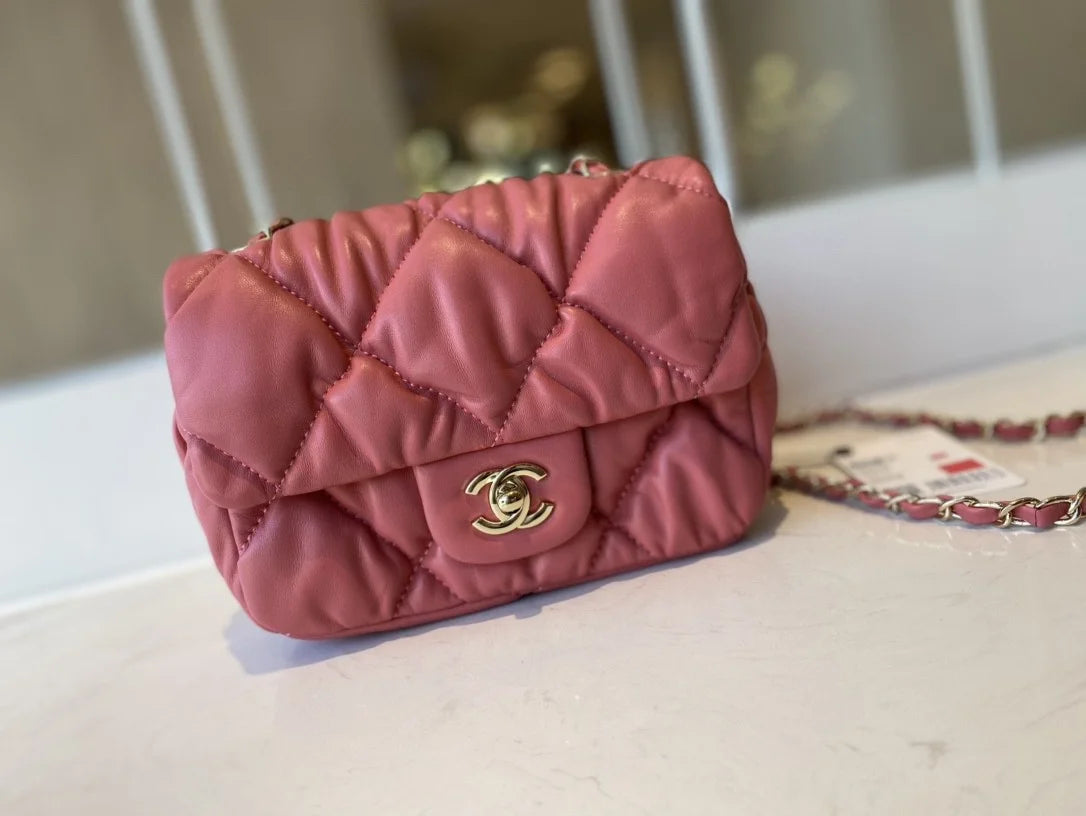 Small Flap Bag Pink 7.5in/19cm C4844