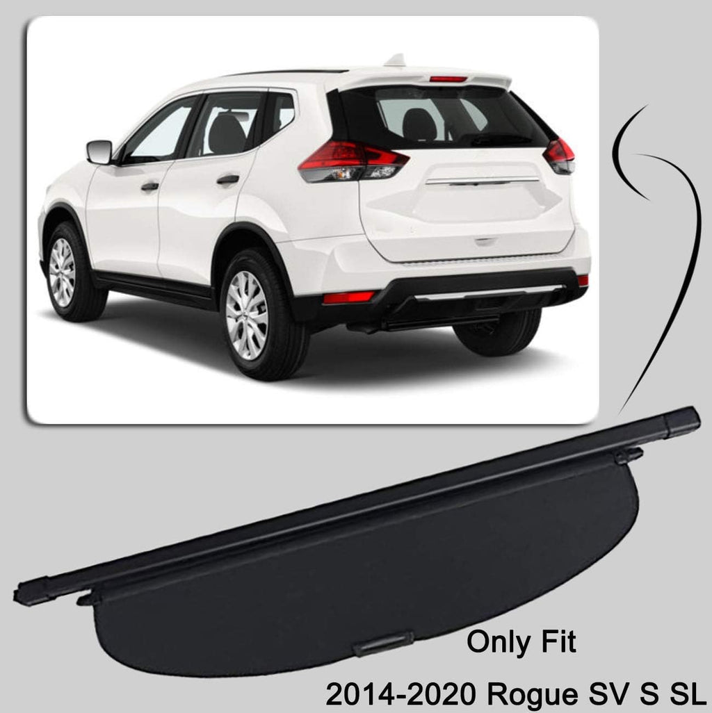Black Retractable Cargo Cover for Nissan Rogue X4651