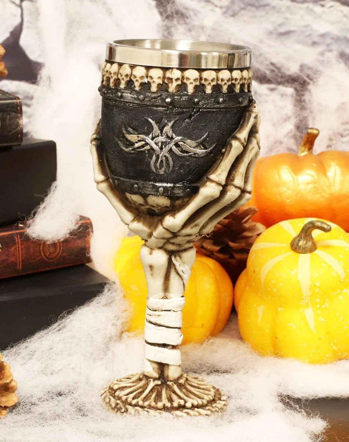 Skeletal Hand Bones Wine Goblet 6Oz Drinking Cup Z55230