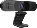 3 in 1 Webcam with Microphone, 2 Speakers, 4 Built-in Omnidirectional Microphone Arrays, 1080P E956